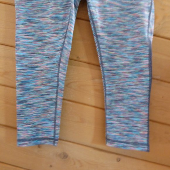 Zella Blue Live In Streamlined Mesh Inset Capri Gym Yoga Running Athlete Pants M - Picture 3 of 9
